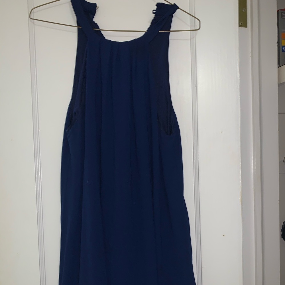 Blue tank sun dress
